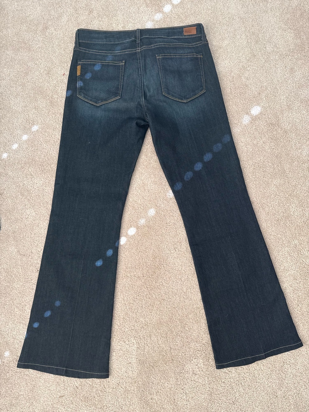 PAIGE Skyline Bootcut Jeans Dark Wash Mid Rise Stretch Denim - Picture 5 of 6